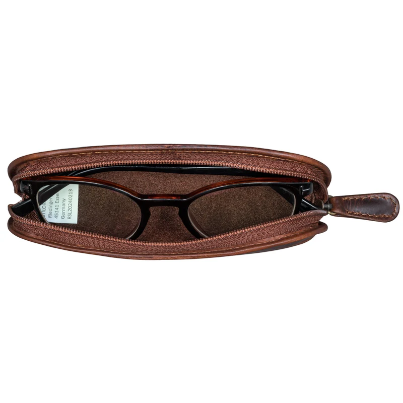"Glasgow" Brillenetui Leder für Lesebrille Sonnenbrille Tagesbrille