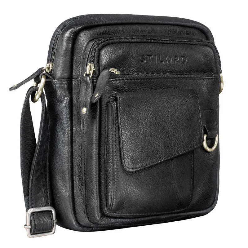 "Ryan" Crossbody Tasche Herren Leder zum Umhängen Vintage Ledertasche