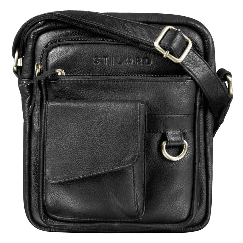 "Ryan" Crossbody Tasche Herren Leder zum Umhängen Vintage Ledertasche