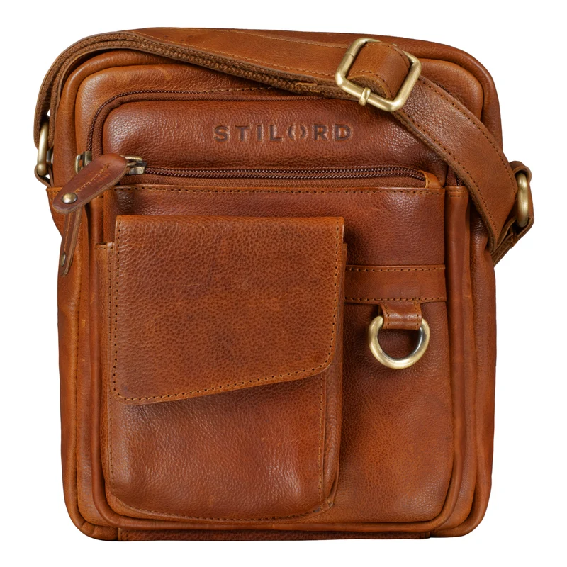 "Ryan" Crossbody Tasche Herren Leder zum Umhängen Vintage Ledertasche