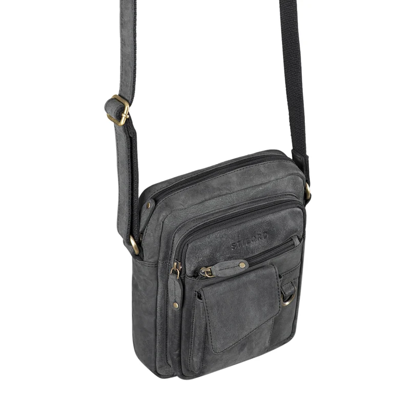 "Ryan" Crossbody Tasche Herren Leder zum Umhängen Vintage Ledertasche