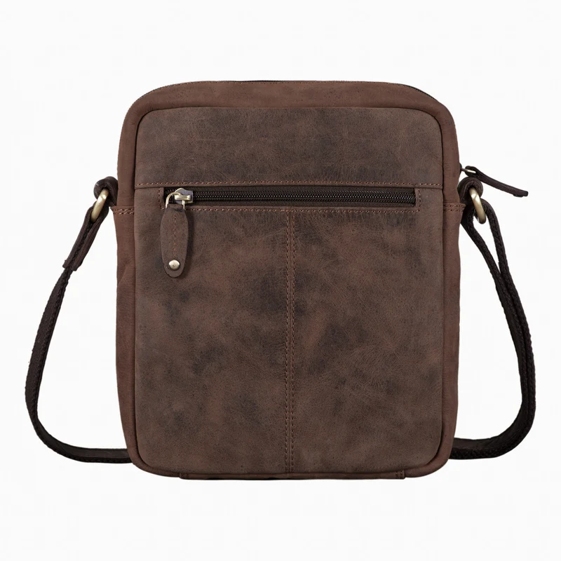 "Ryan" Crossbody Tasche Herren Leder zum Umhängen Vintage Ledertasche