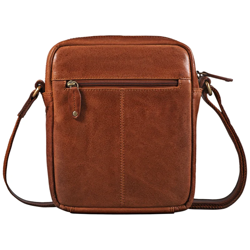 "Ryan" Crossbody Tasche Herren Leder zum Umhängen Vintage Ledertasche