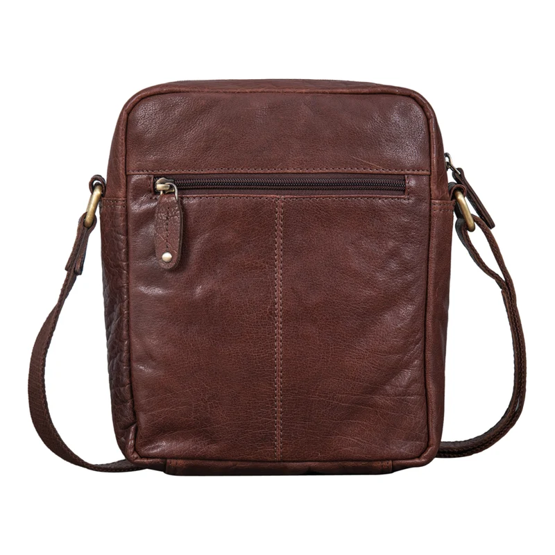 "Ryan" Crossbody Tasche Herren Leder zum Umhängen Vintage Ledertasche
