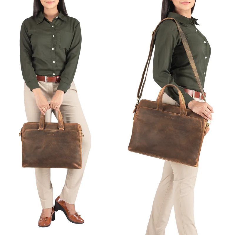 B-WARE "Kylie" Business Ledertasche Damen