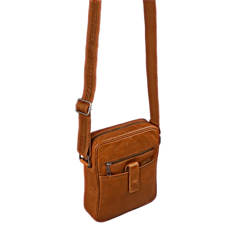 "Brent" Kleine Messenger Bag Leder