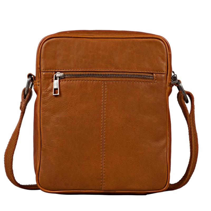 "Brent" Kleine Messenger Bag Leder