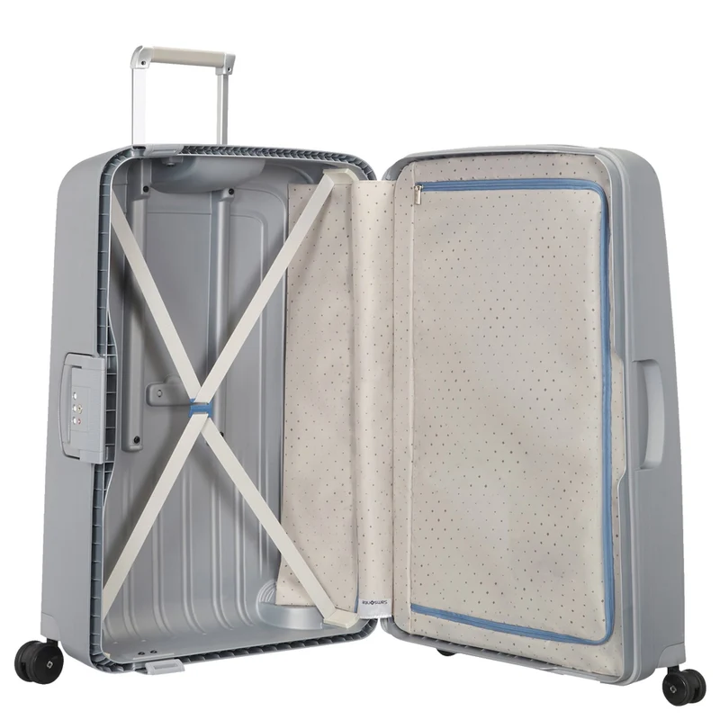 Samsonite S Cure Spinner - 4-Rollen-Trolley XL 81 cm (silver)