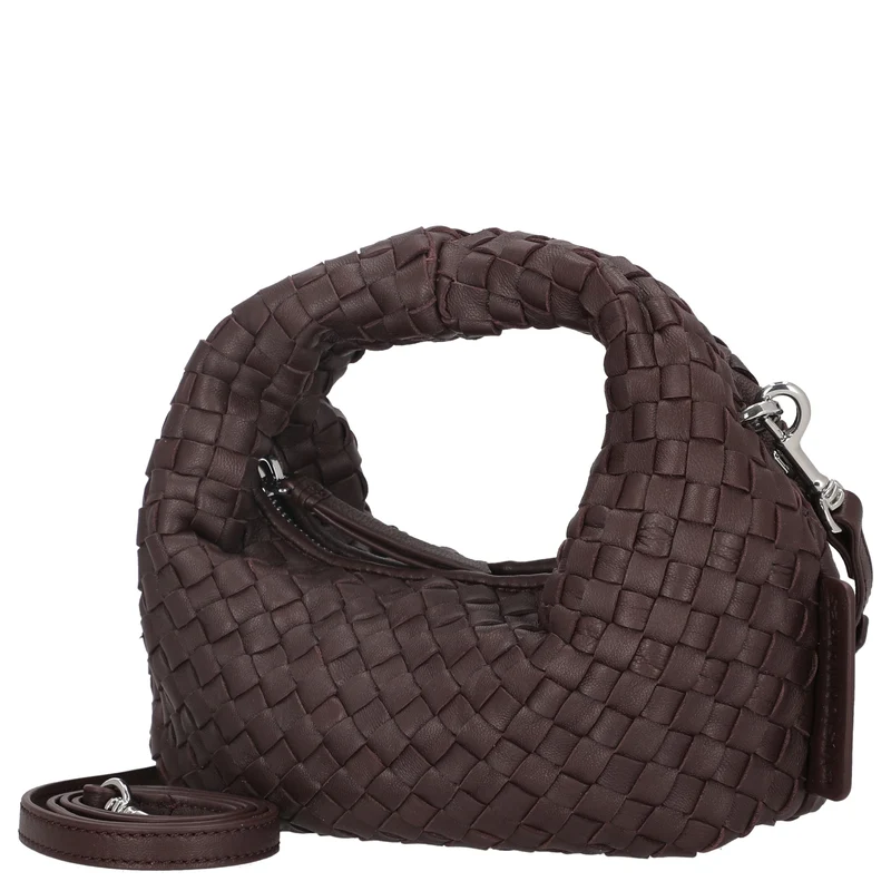 Les Visionnaires Greta Micro Weave Silky - Henkeltasche 20 cm (aubergine)