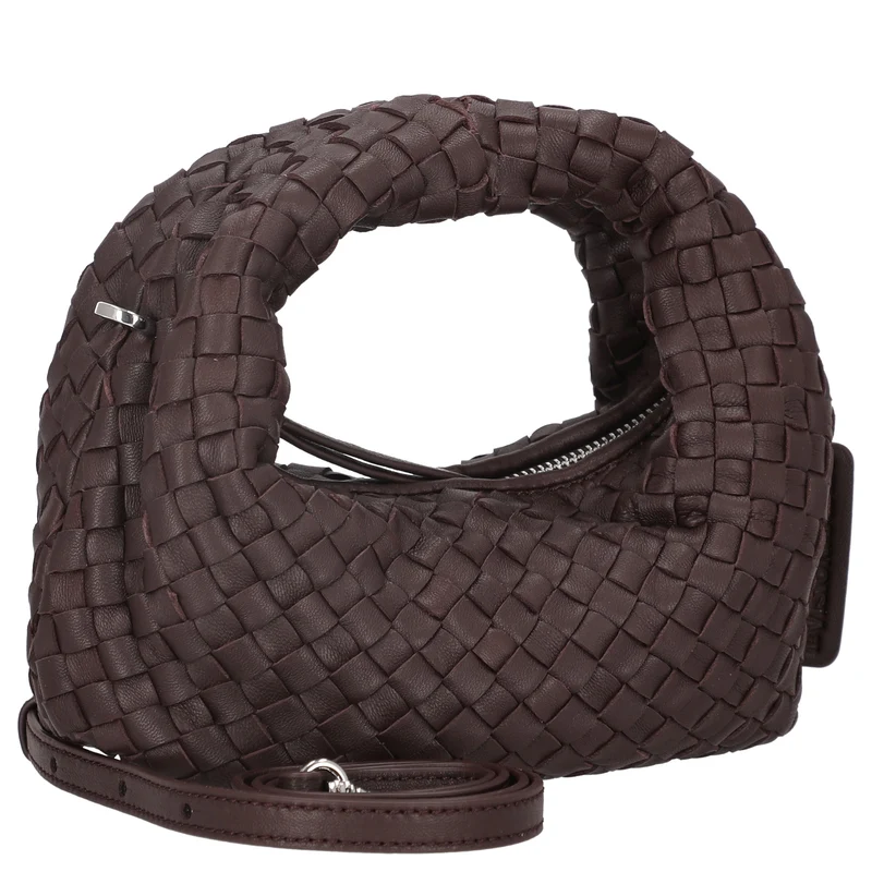 Les Visionnaires Greta Micro Weave Silky - Henkeltasche 20 cm (aubergine)