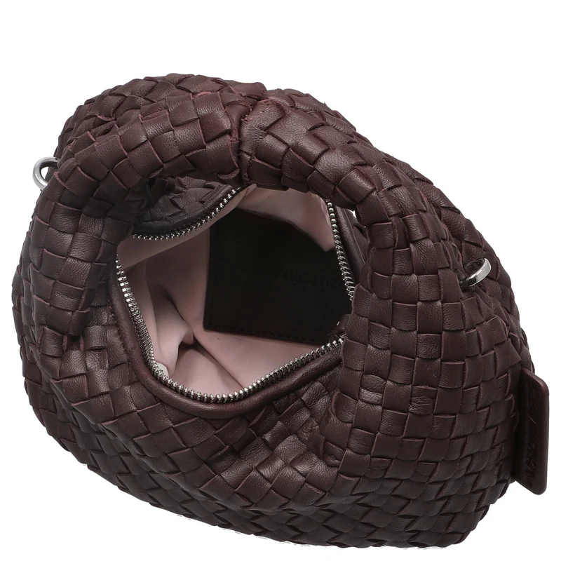 Les Visionnaires Greta Micro Weave Silky - Henkeltasche 20 cm (aubergine)