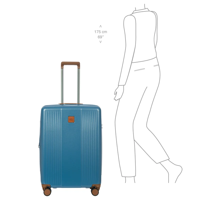 Brics Ferrara - 4-Rollen-Trolley M 67 cm erw. (denim)