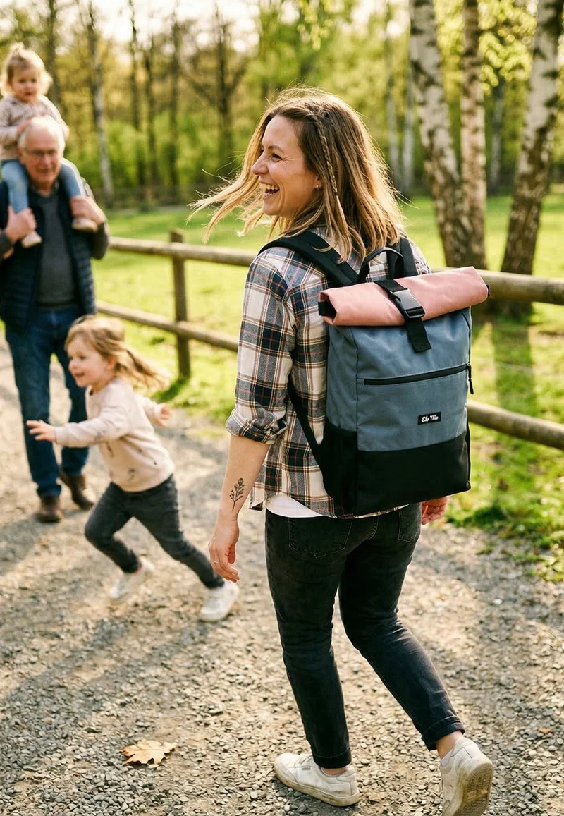 Rolltop Salmon - Rolltop Rucksack