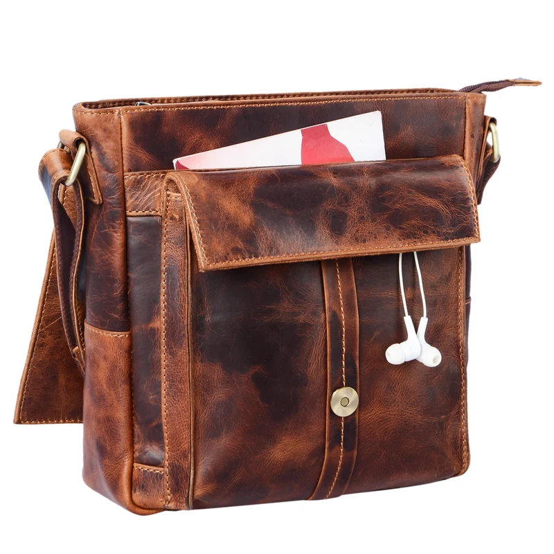 B-WARE "Nevio" Herrentasche Leder Umhängetasche