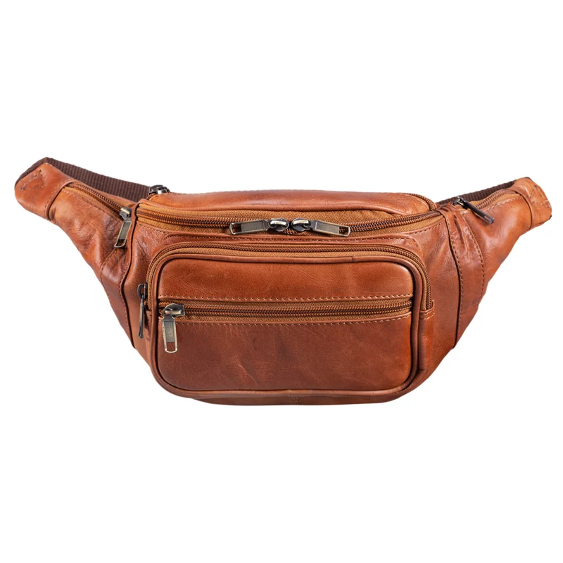 B-WARE Bauchtasche Gürteltasche Reisetasche weiches Leder