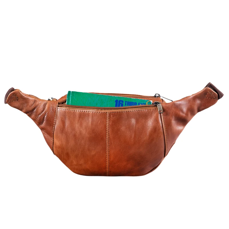 B-WARE Bauchtasche Gürteltasche Reisetasche weiches Leder