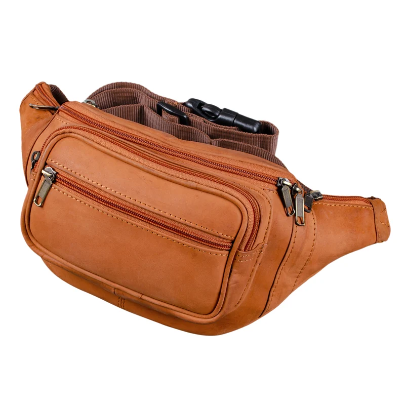 B-WARE Bauchtasche Gürteltasche Reisetasche weiches Leder