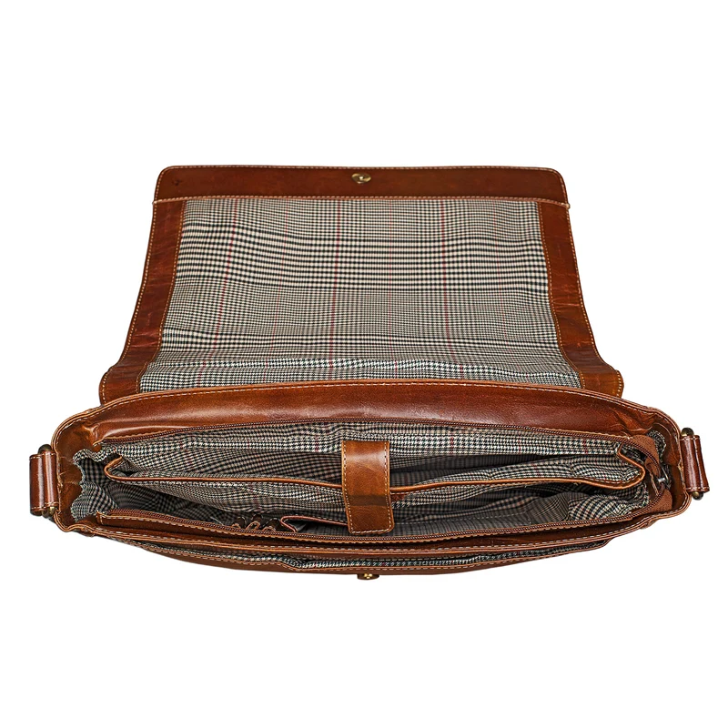 B-WARE "Phil" Ledertasche Herren Umhängetasche Laptop Leder