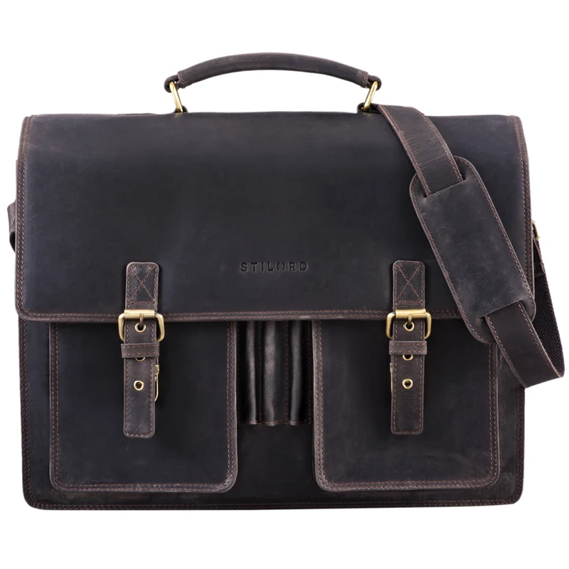 B-WARE "Anton" Aktentasche Leder XL