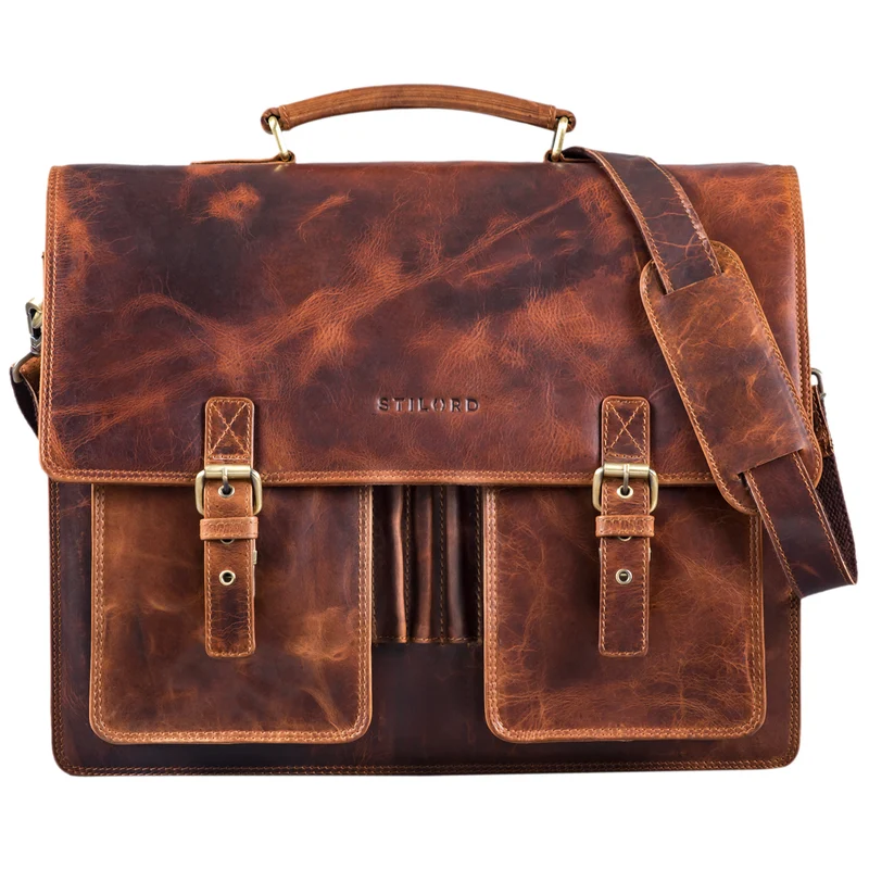 B-WARE "Anton" Aktentasche Leder XL