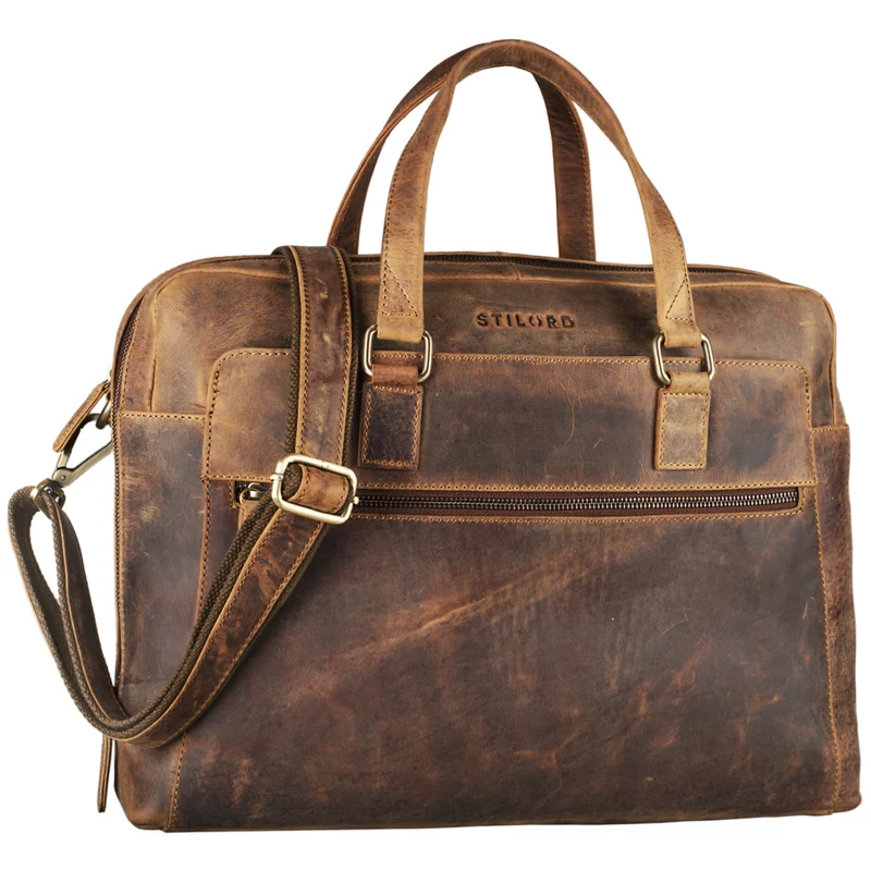 B-WARE "Liam" Bürotasche Leder Herren Damen
