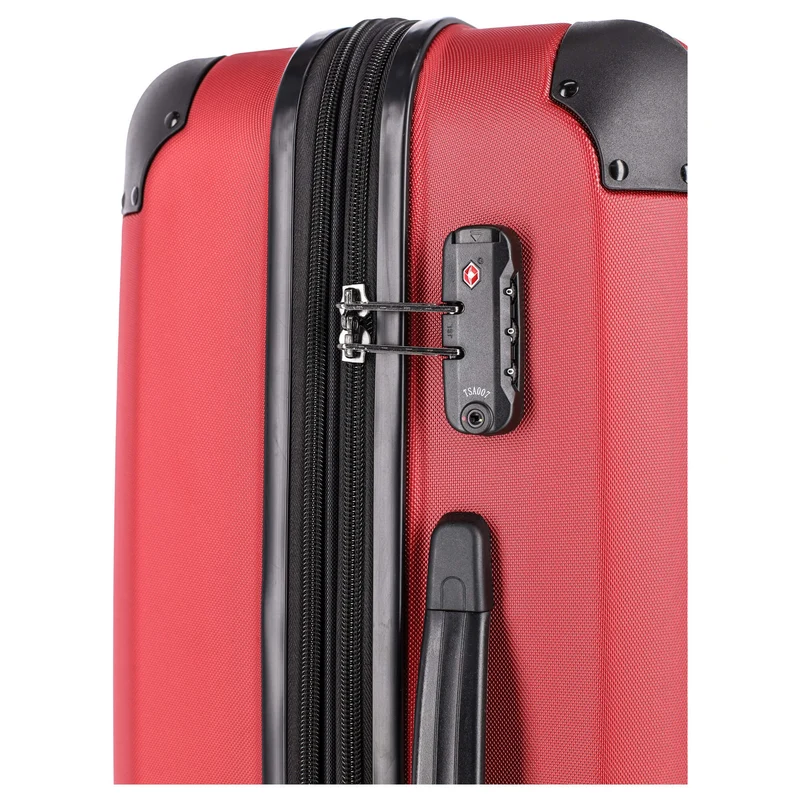 Travelite City - 4-Rollen-Trolley erw. L 77 cm (rot)