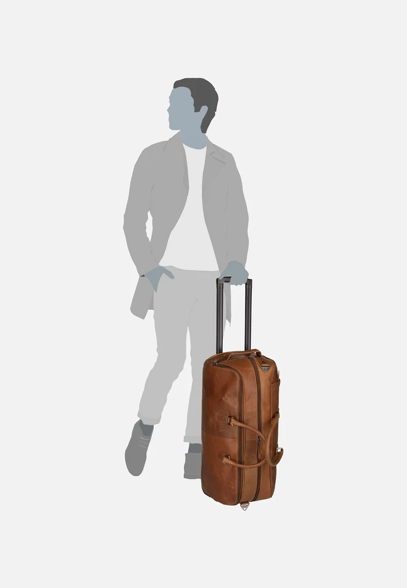 Jayven 0027 Cognac - Reisetasche mit Rollen