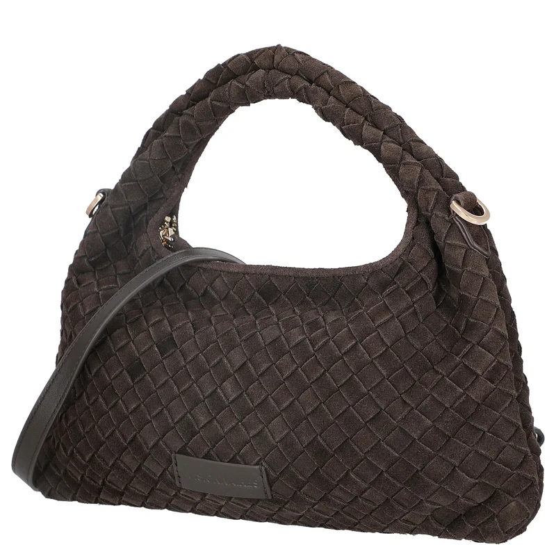 Les Visionnaires Sadie Weave Cozy - Umhängetasche 39 cm (dark brown)