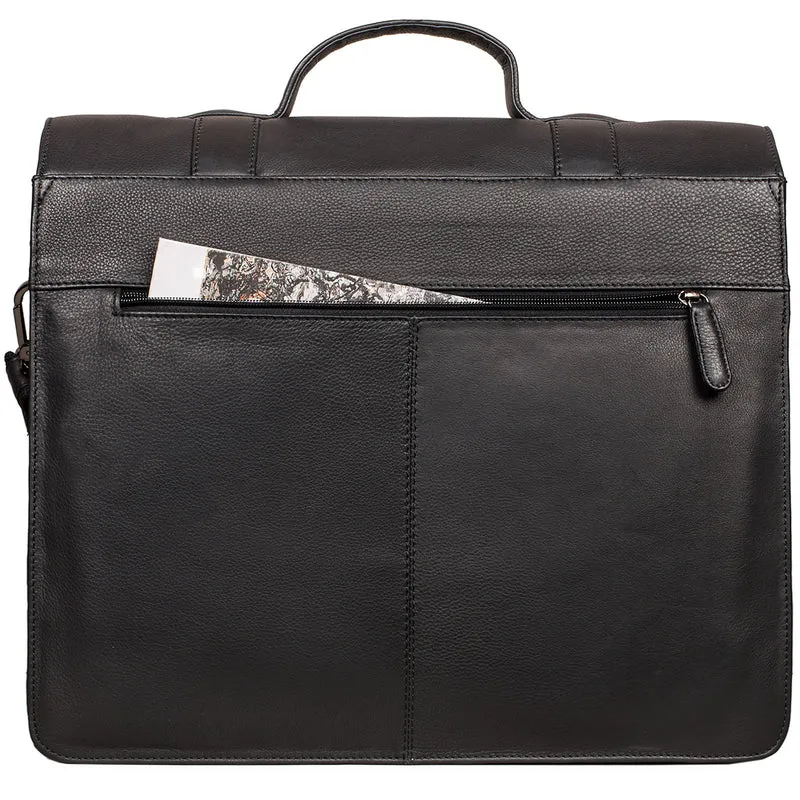 B-WARE "Marius" Klassische Lehrertasche Leder