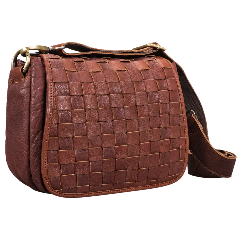 B-WARE "Mia" Kleine Leder Damen Handtasche Umhängetasche Vintage