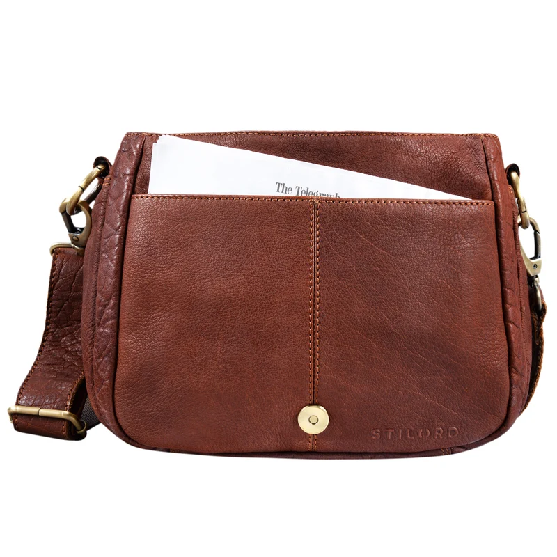 B-WARE "Mia" Kleine Leder Damen Handtasche Umhängetasche Vintage