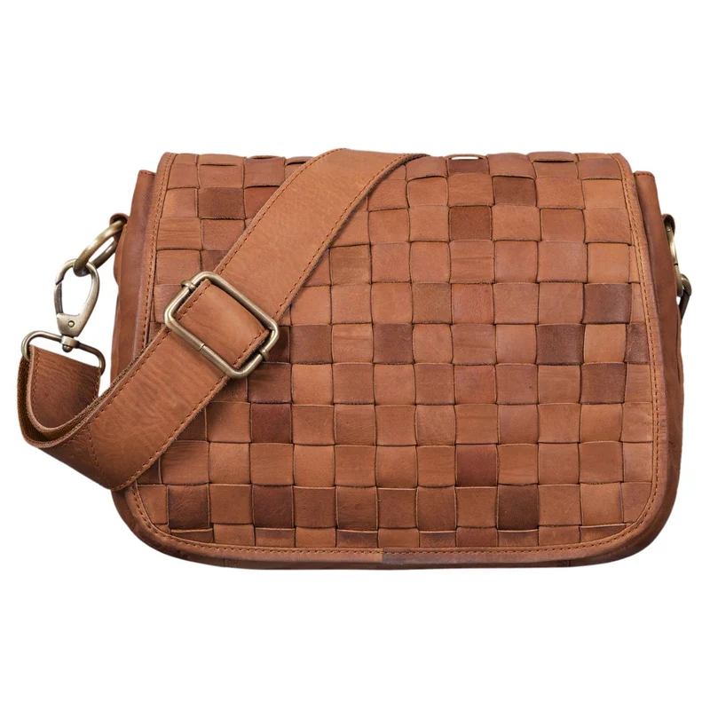 B-WARE "Mia" Kleine Leder Damen Handtasche Umhängetasche Vintage