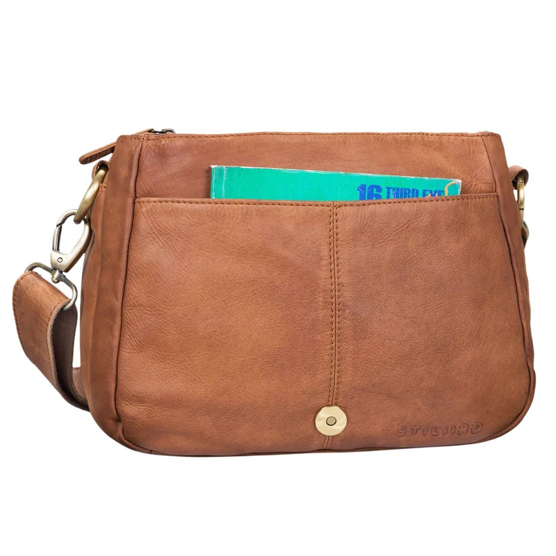 B-WARE "Mia" Kleine Leder Damen Handtasche Umhängetasche Vintage
