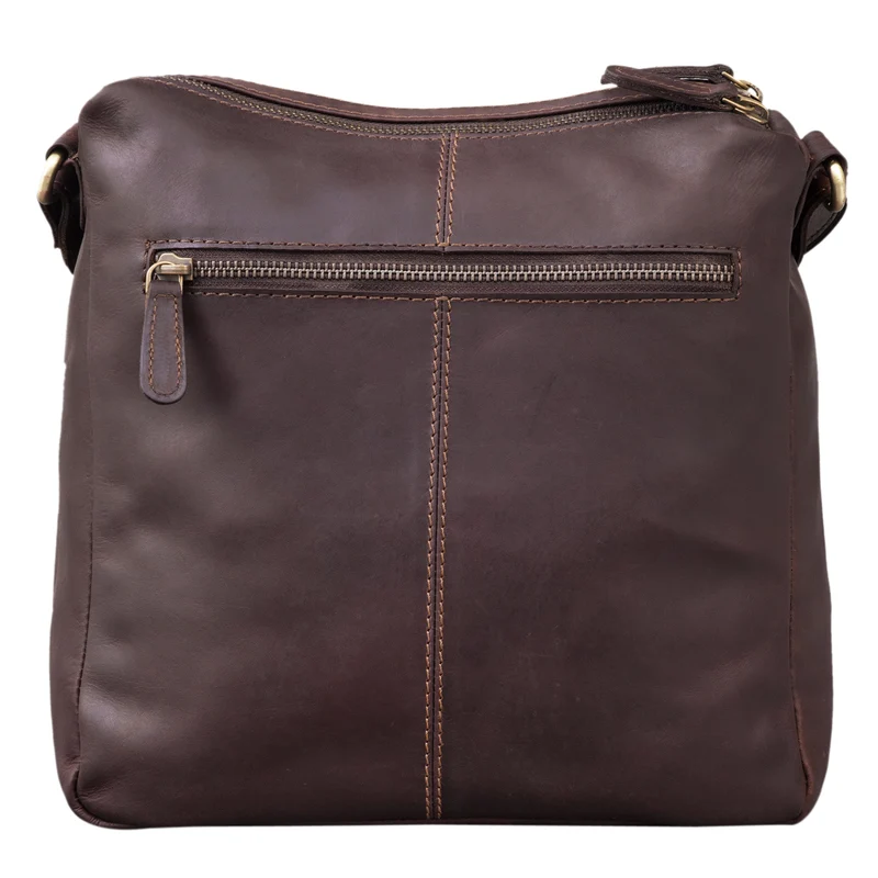 B-WARE "Mira" Vintage Umhängetasche für Damen aus echtem Leder