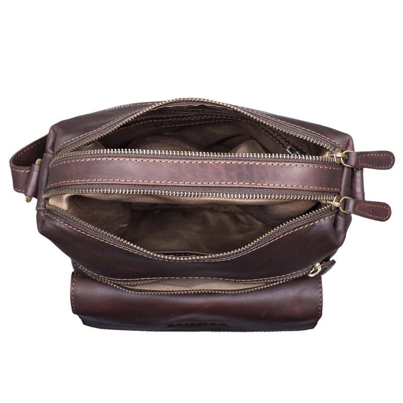 B-WARE "Mira" Vintage Umhängetasche für Damen aus echtem Leder
