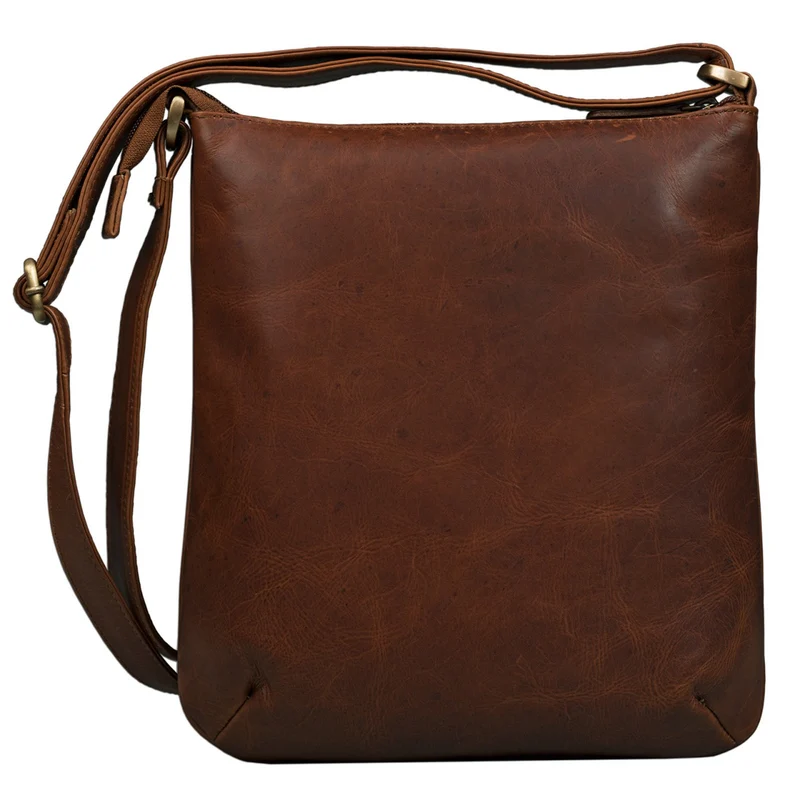 B-WARE "Lina" Elegante Vintage Damen Umhängetasche Leder