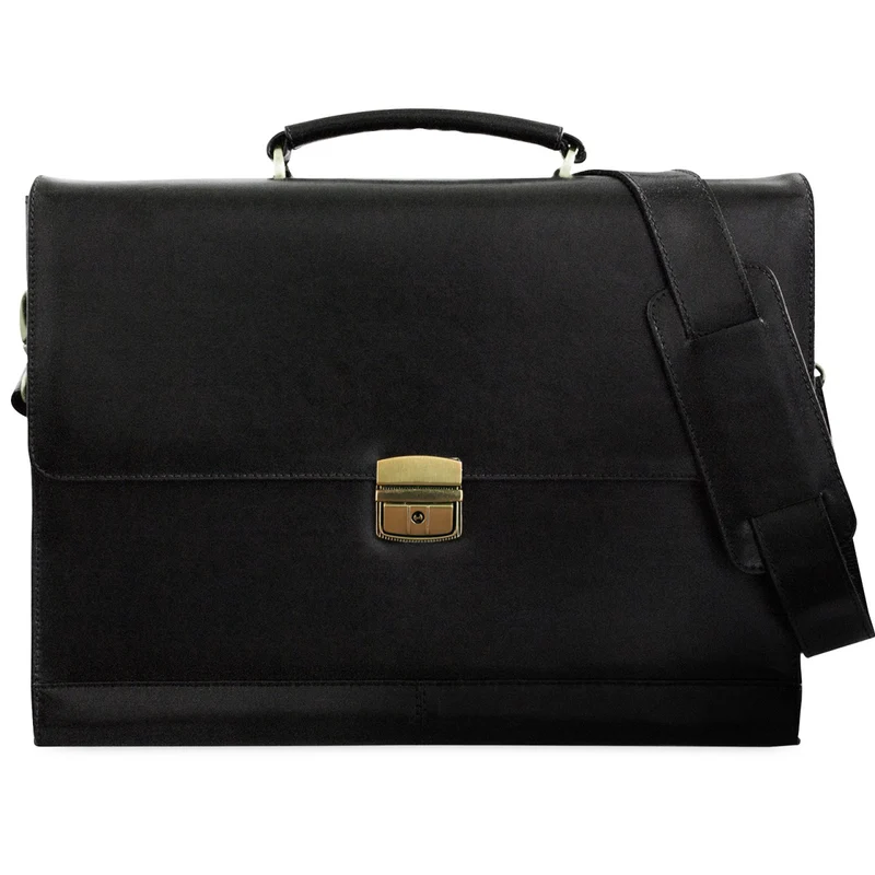B-WARE Vintage Leder Aktentasche Antik Braun