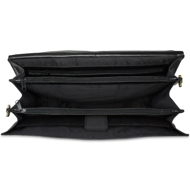 B-WARE Vintage Leder Aktentasche Antik Braun