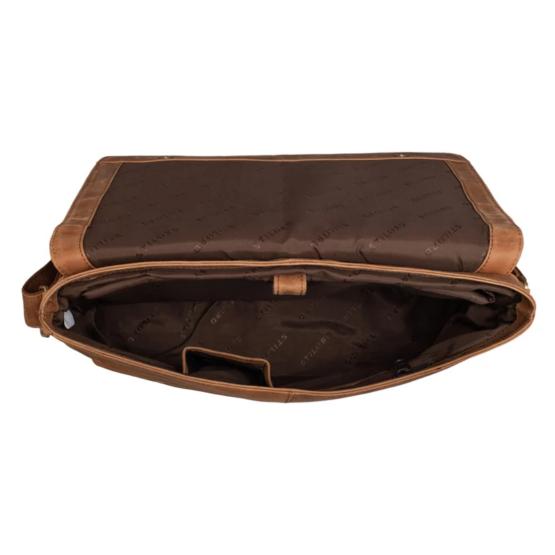 "Hamilton" 15 Zoll Messenger Bag Leder