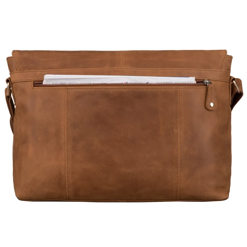 "Hamilton" 15 Zoll Messenger Bag Leder