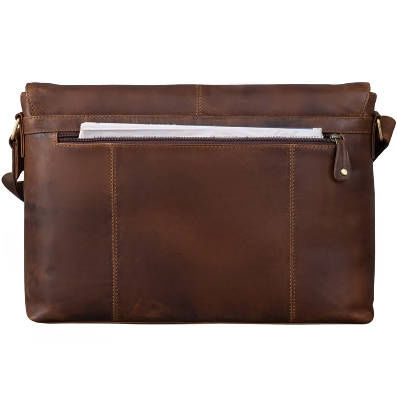 "Hamilton" 15 Zoll Messenger Bag Leder
