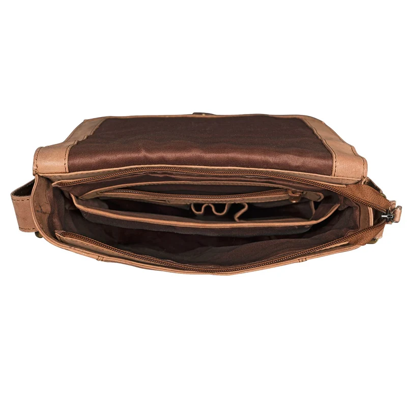 B-WARE "Matthias" Herren Umhängetasche Leder Vintage