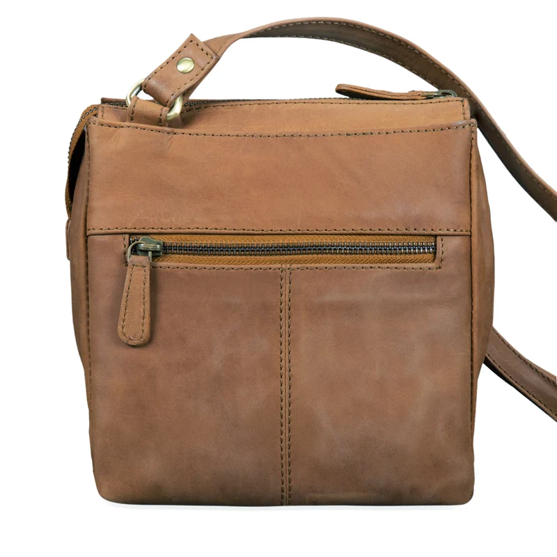 B-WARE "Leon" Schultertasche klein Leder