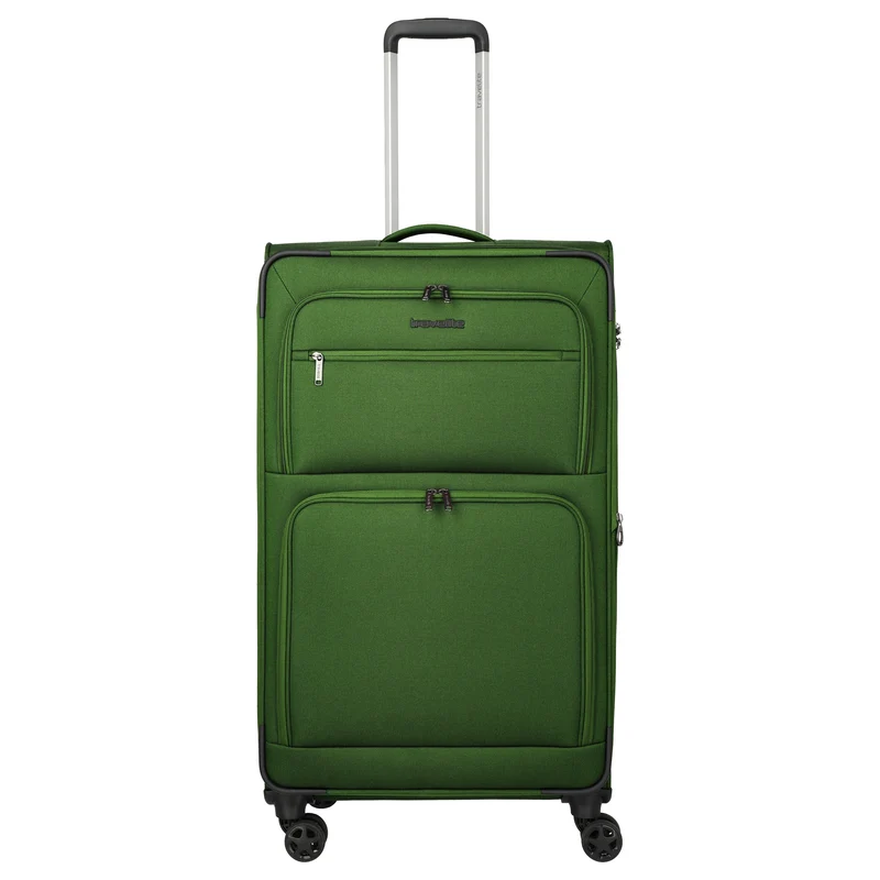 Travelite Cubis - 4-Rollen-Trolley 83 cm erw. (green)