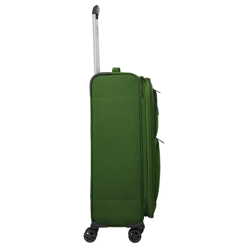 Travelite Cubis - 4-Rollen-Trolley 72 cm erw. (green)