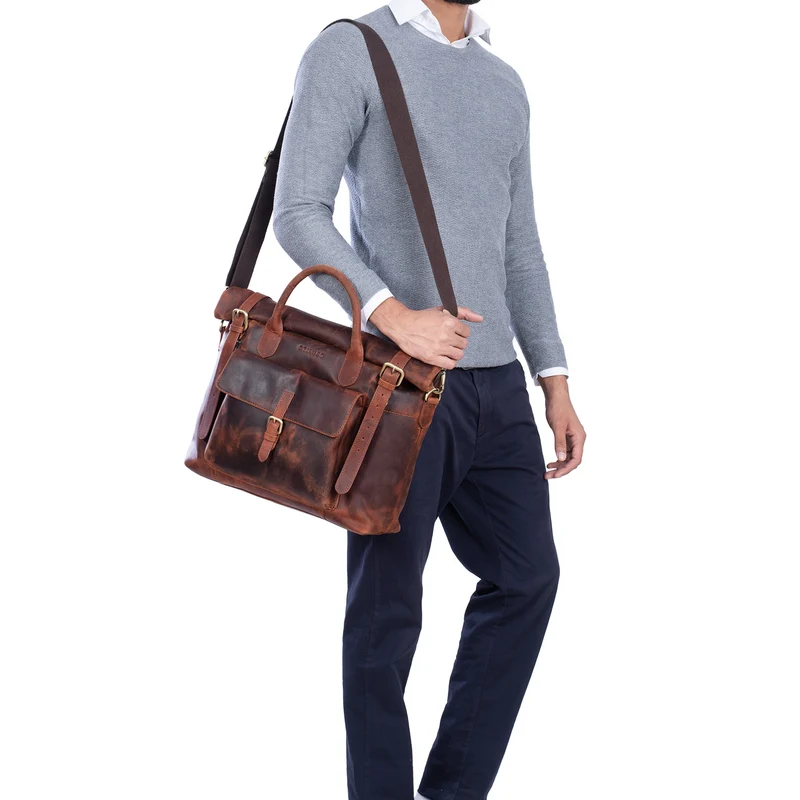 "Jascha" Businesstasche Damen Leder