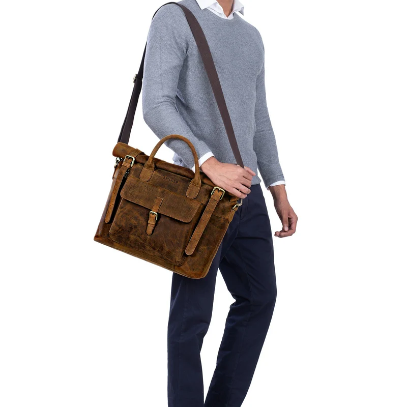 "Jascha" Businesstasche Damen Leder