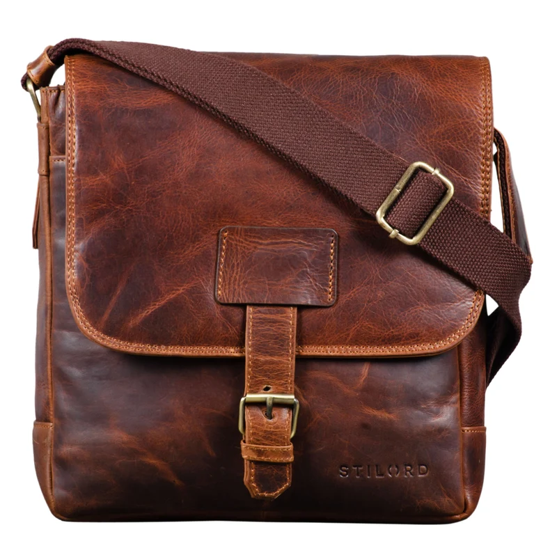 B-WARE "Bennet" Messenger Bag Herrentasche Leder