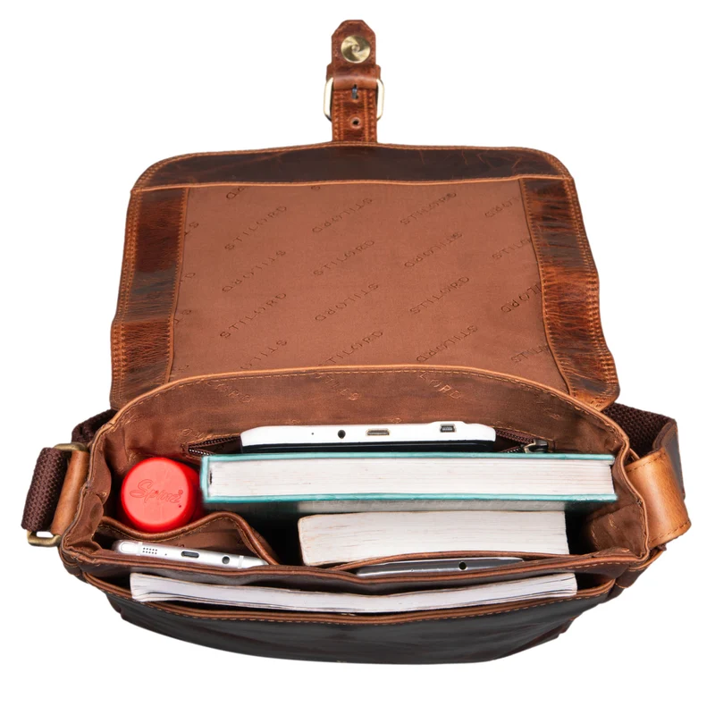 B-WARE "Bennet" Messenger Bag Herrentasche Leder