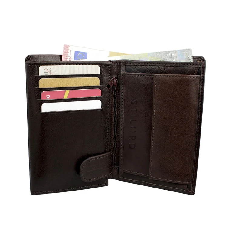 B-WARE "Logan" Portemonnaie Geldbörse Wallet Kartenfach klassisch Leder